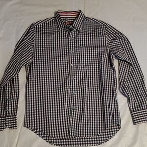 Robert Graham X Blue White Plaid Shirt Sz MD